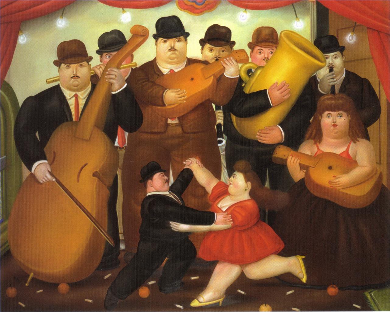 Dance in Colombia Fernando Botero Oil Paintings